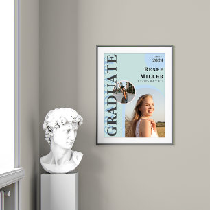 Stylish Arch Photo Graduation Keepsake Poster