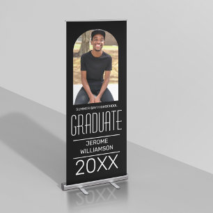 Stylish Arch Photo Graduation Retractable Banner