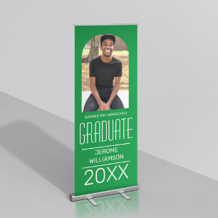 Stylish Arch Photo Graduation Retractable Banner