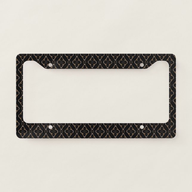Stylish art deco.  license plate frame (Front)