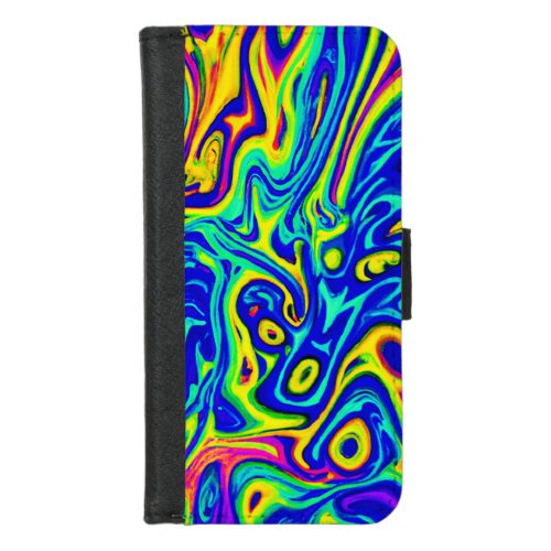 Stylish Art Pattern Forms iPhone 87 Wallet Case