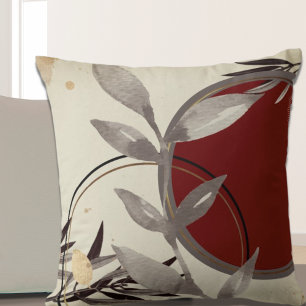 Stylish Artistic Watercolor Throw Pillow