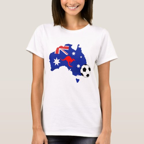 Stylish Australia  Australian Flag Soccer Jersey   T_Shirt
