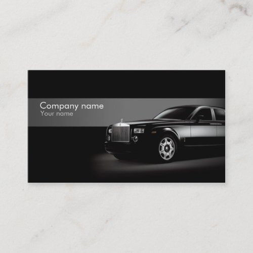 Stylish automotive business card