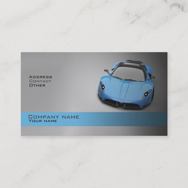 Stylish automotive business card (Front)