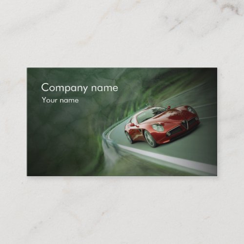 Stylish automotive business card