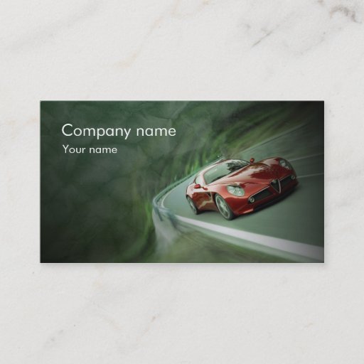 Customizable Stylish automotive business card
