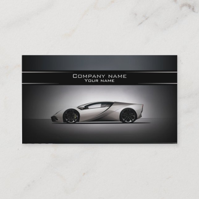 Stylish automotive business card (Front)