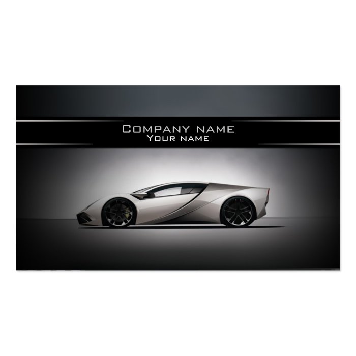 Stylish automotive business card