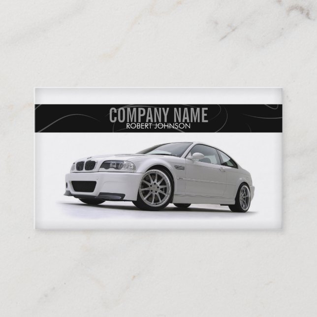 Stylish automotive business card (Front)