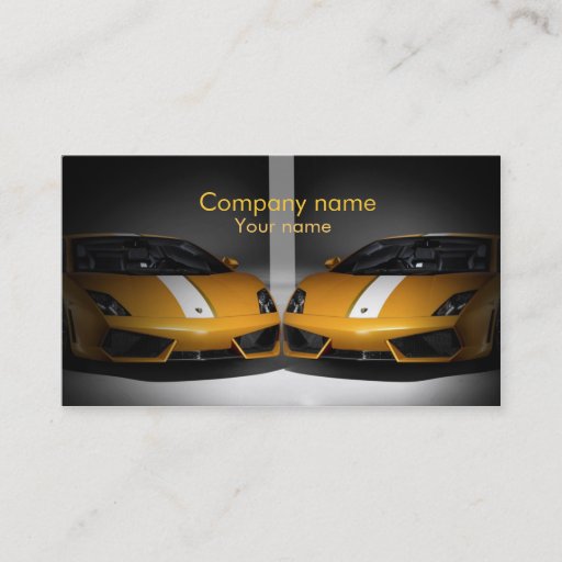 Customizable Stylish automotive business card