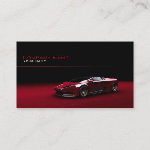 Stylish automotive business card