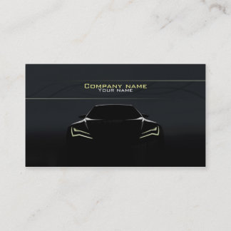 Stylish automotive business card