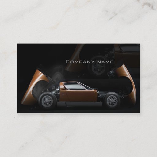 Customizable Stylish automotive business card