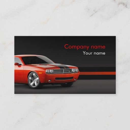 Customizable Stylish automotive business card