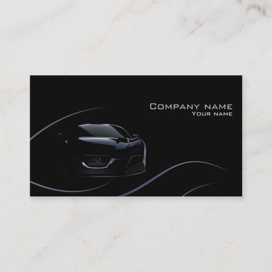 Stylish automotive business card | Zazzle.com