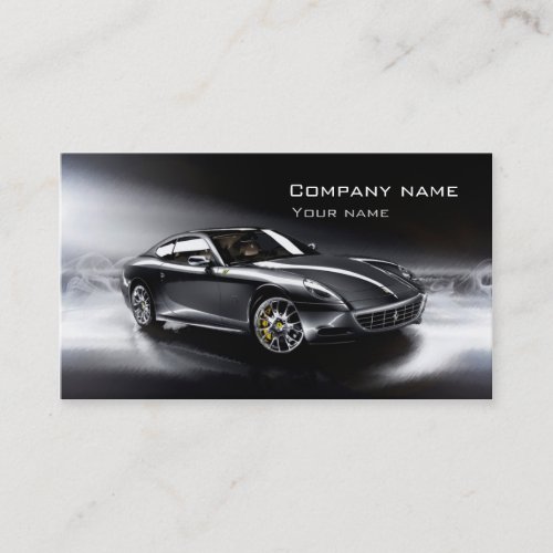 Stylish automotive business card