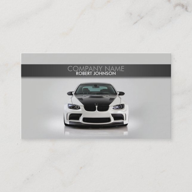 Stylish automotive business card (Front)