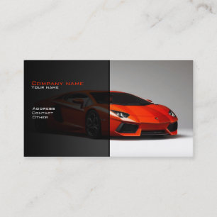 Stylish automotive business card