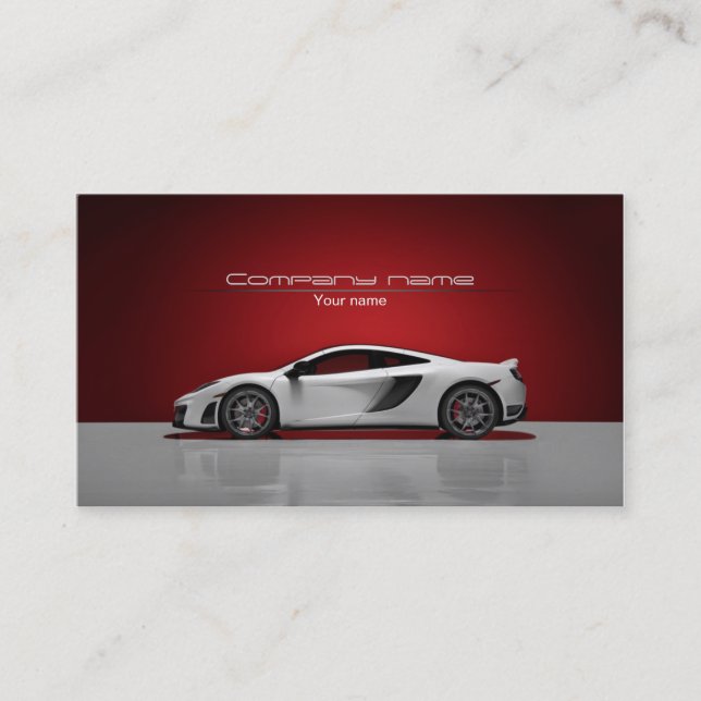 Stylish automotive business card (Front)