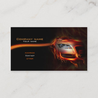 Stylish automotive business card
