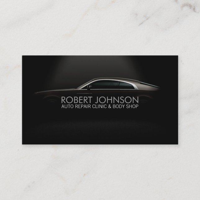 Stylish automotive business card (Front)