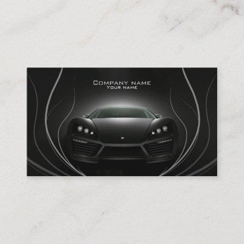 Stylish automotive business card