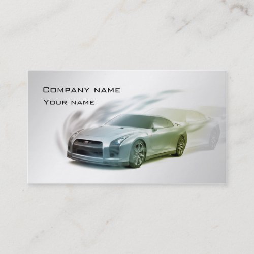 Stylish automotive business card