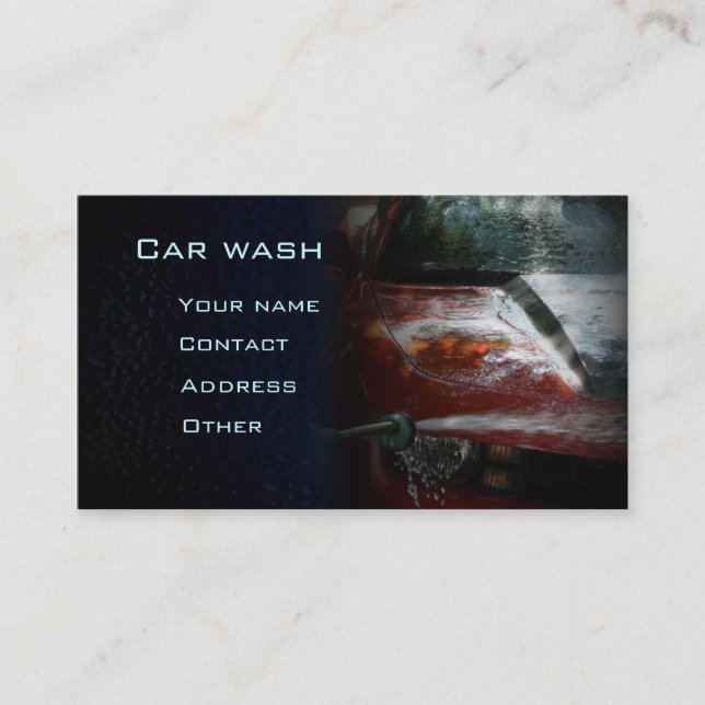 Stylish automotive business card (Front)