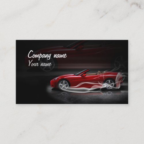 Stylish automotive business card