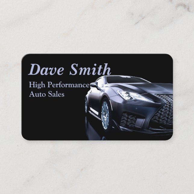Stylish automotive business card (Front)