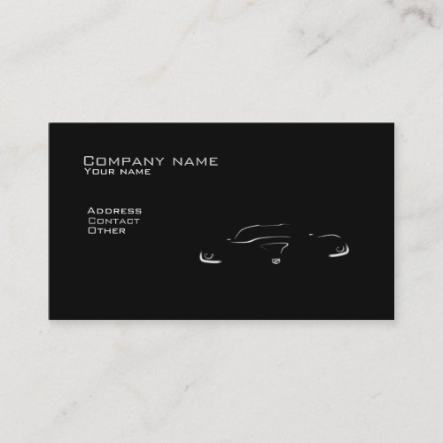 Stylish automotive business card