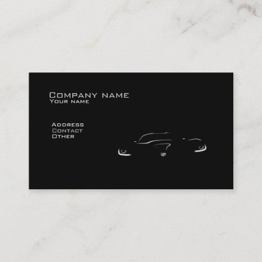 Customizable Stylish automotive business card