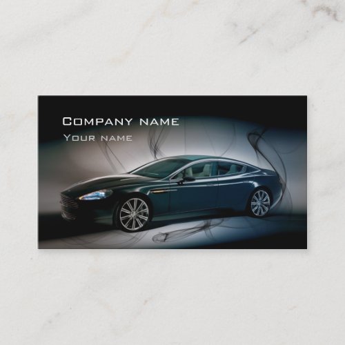 Stylish automotive business card