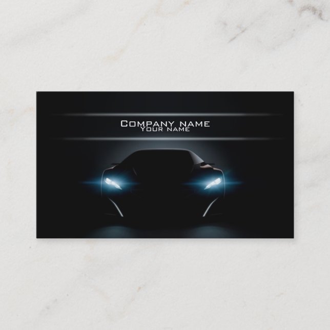 Stylish automotive business card (Front)