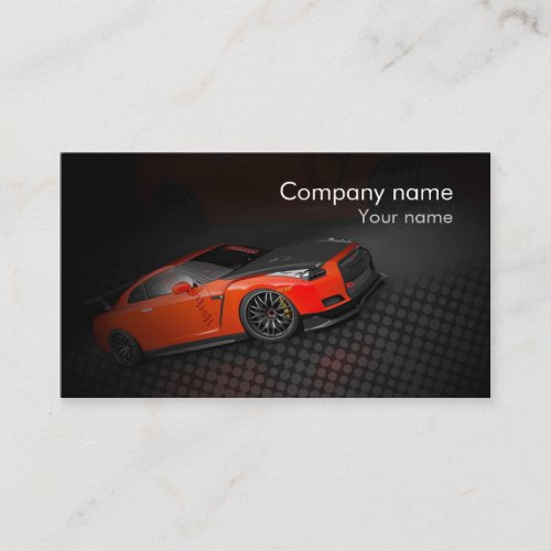 Stylish automotive business card