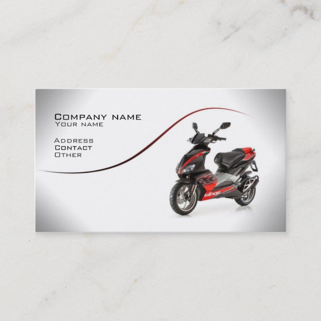 Stylish automotive business card (Front)