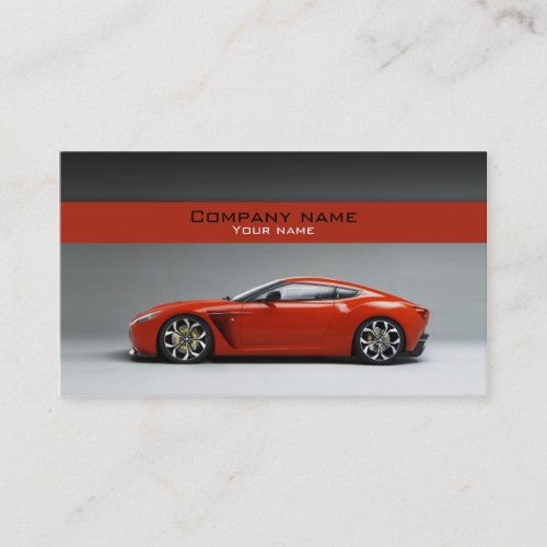 Stylish automotive business card