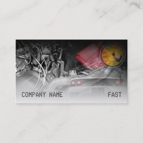Stylish automotive business card