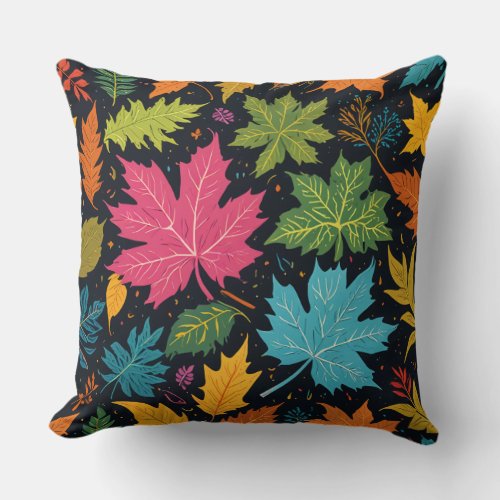 Stylish Autumn Foliage Cushion