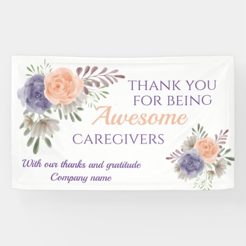 Stylish Awesome Caregiver Appreciation Banner