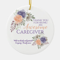 Stylish Awesome Caregiver Appreciation Floral 