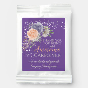 Stylish Awesome Caregiver Appreciation Floral Hot Chocolate Drink Mix