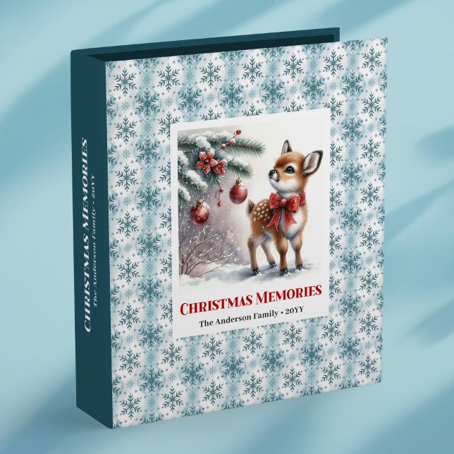 Stylish baby deer snowy forest kids memory binder (Stylish baby deer snowy forest kids memory binder

)