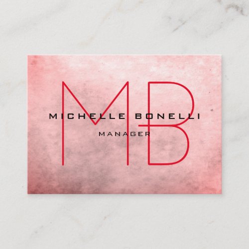 Stylish Background Modern Monogram Professional Business Card