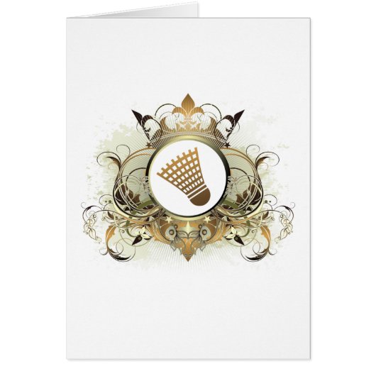 Stylish Badminton Cards (Front)