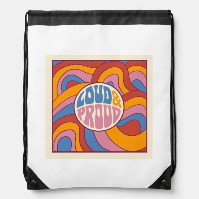 stylish bagpack drawstring bag (Front)