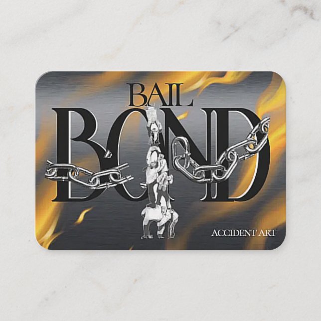 Stylish Bail bond Business Card (Front)