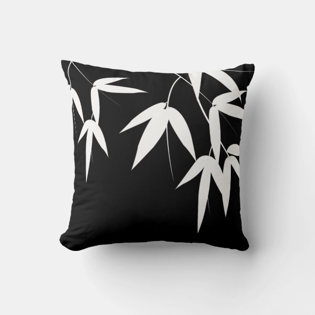 Stylish Bamboo design Throw Pillow (Front)