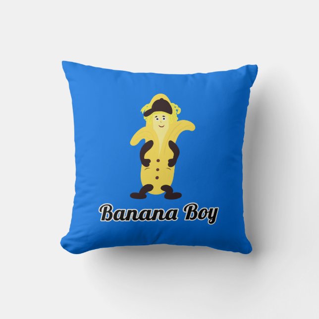 Stylish banana throw pillow (Front)